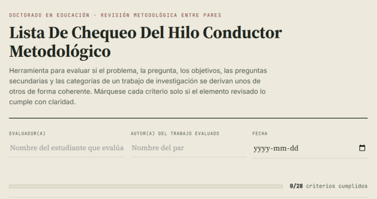 Lista de chequeo 